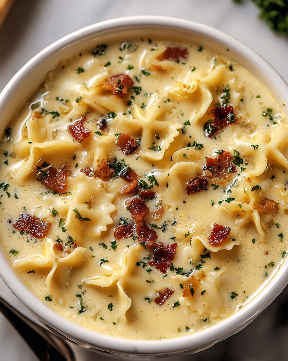 Creamy White Chicken Lasagna Soup Recipe - Recipe Image