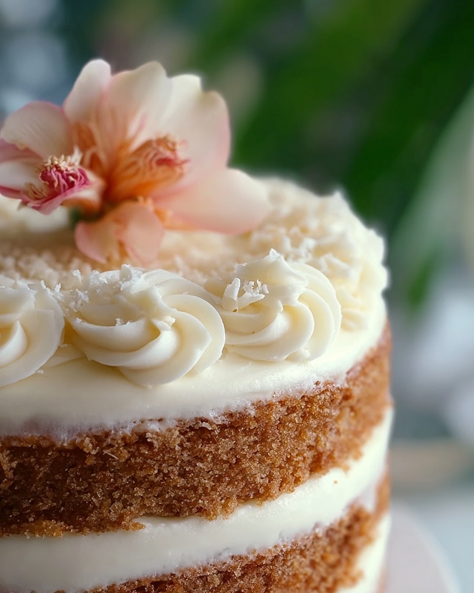 Hawaiian Wedding Cake with Whipped Cream Cheese Frosting Recipe - Recipe Image