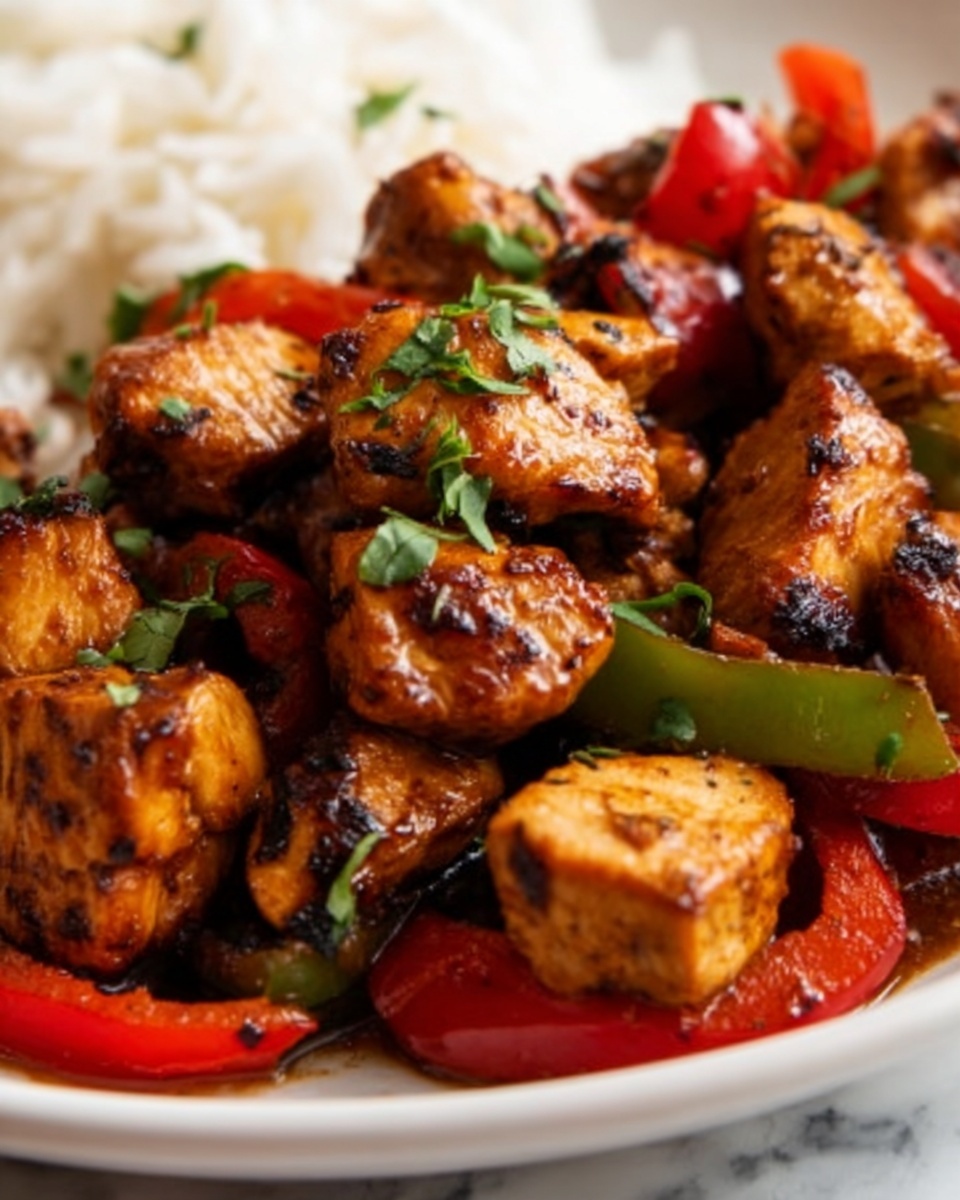 Air Fryer Chicken and Peppers Recipe - Recipe Image