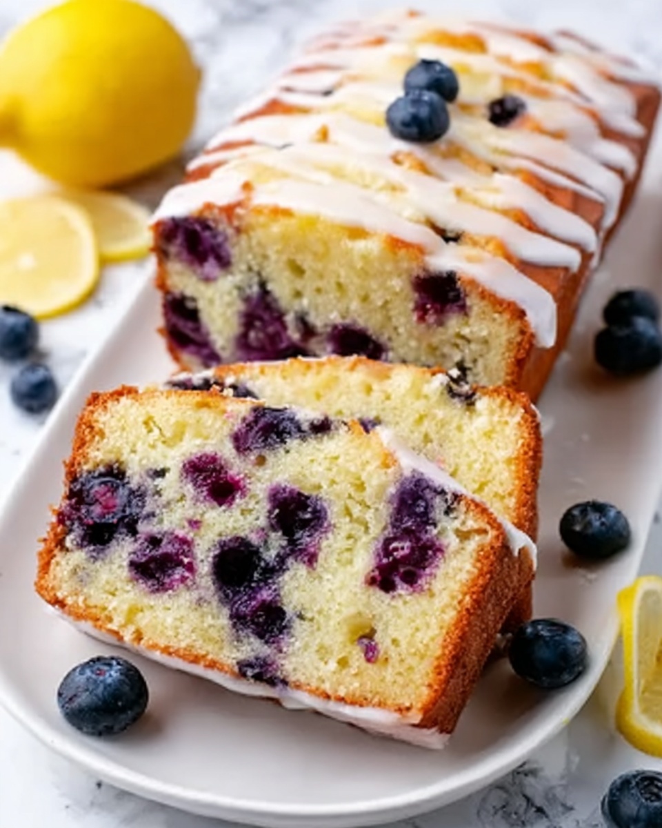 Lemon Blueberry Bread with Lemon Glaze Recipe - Recipe Image