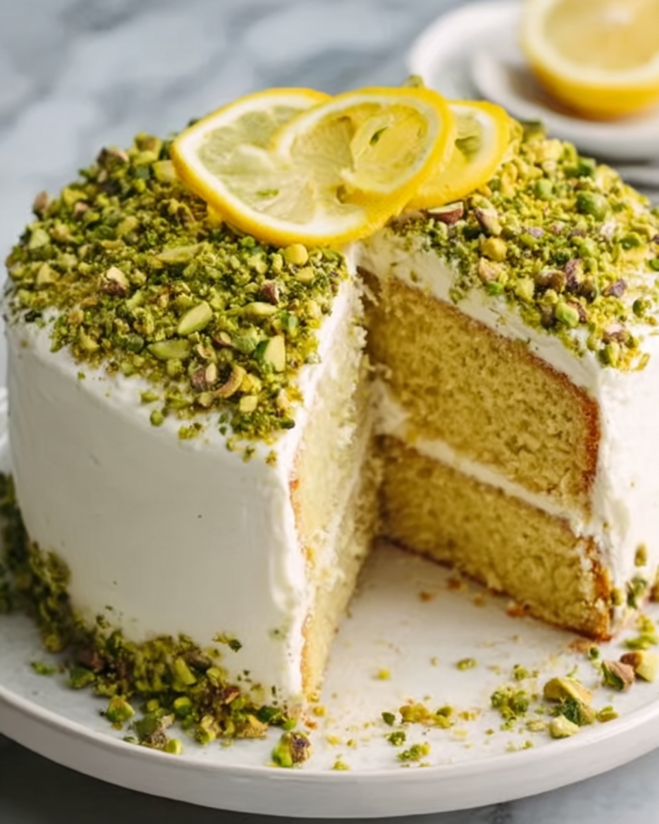 Lemon Pistachio Cake Recipe - Recipe Image
