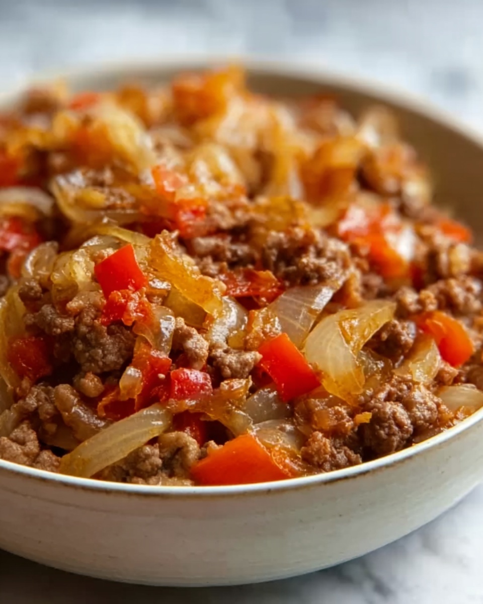 Cabbage and Ground Beef Skillet Recipe - Recipe Image