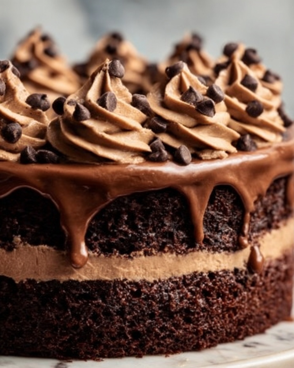 Espresso Infused Mocha Poke Cake Recipe - Recipe Image