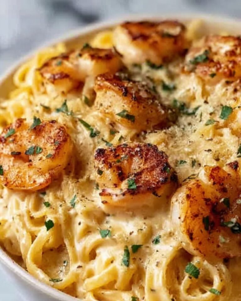 Garlic Shrimp Pasta Bake Recipe