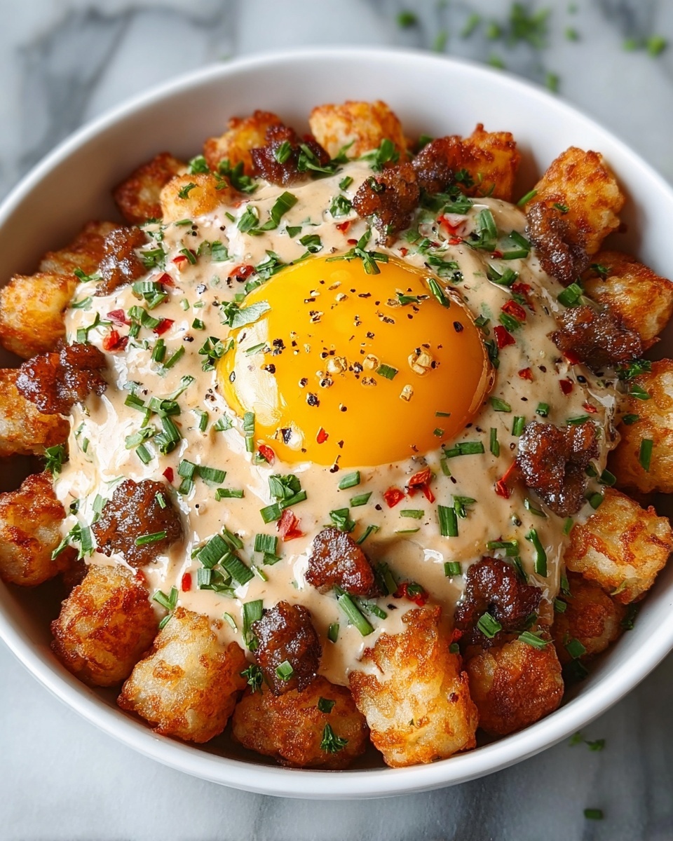Tater Tot Breakfast Bowl: The Ultimate Comfort Food Recipe - Recipe Image