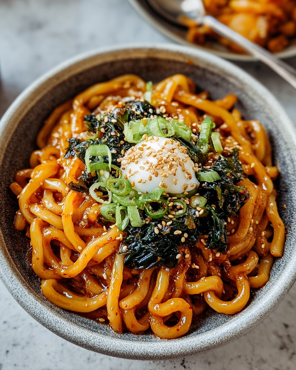 Easy Kimchi Noodles Recipe - Recipe Image