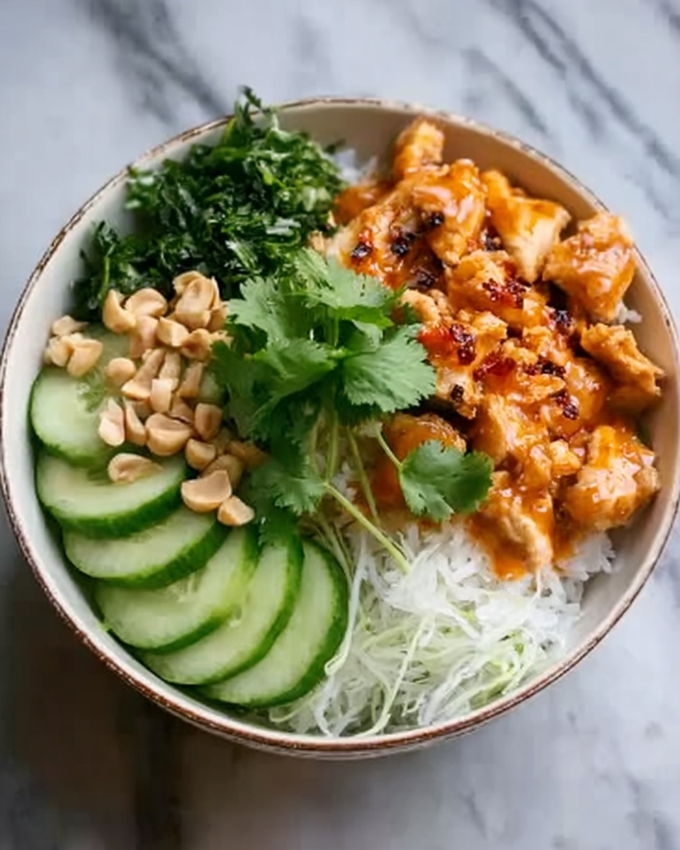 Thai Peanut Chicken Bowl Recipe - Recipe Image