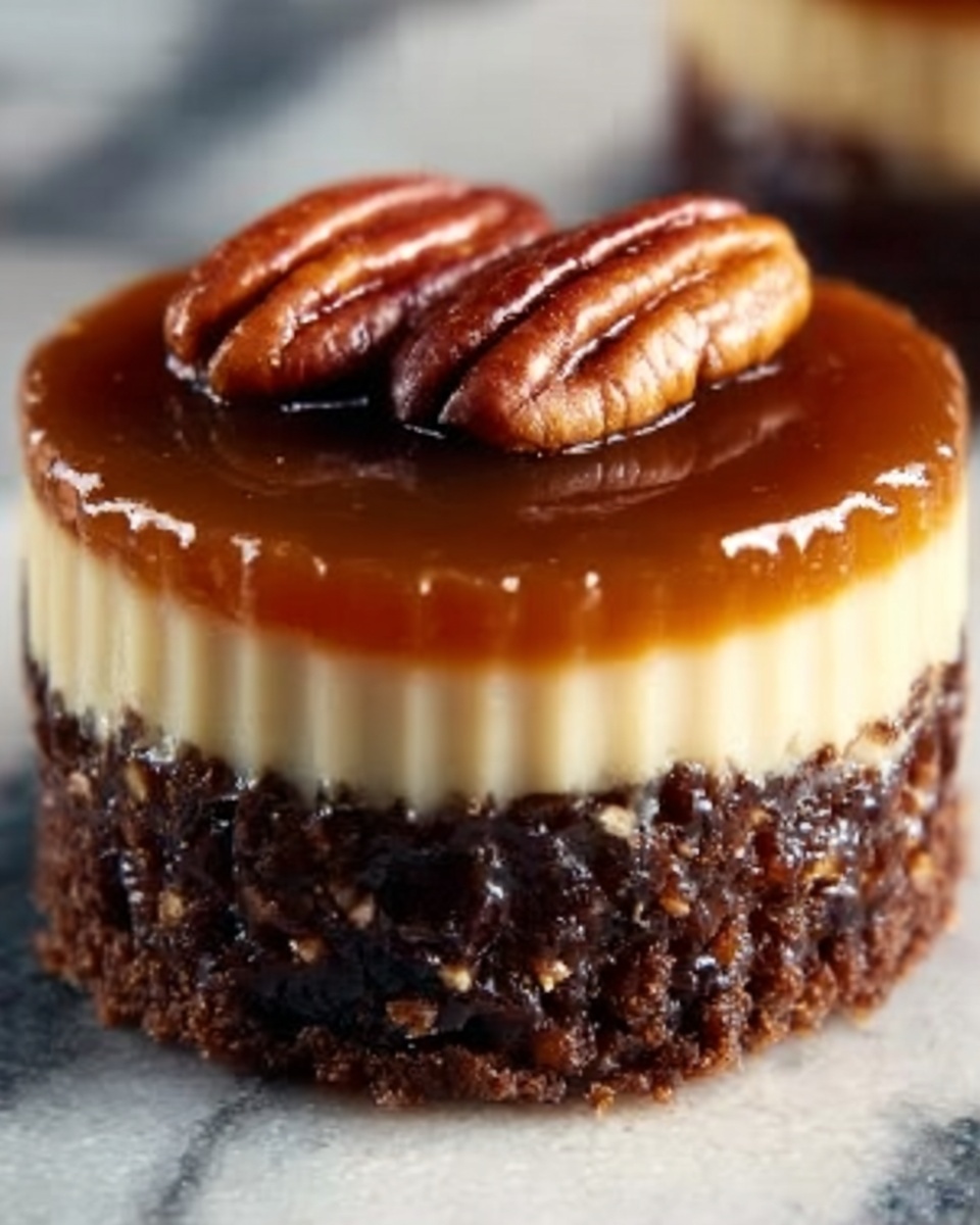 Mini Turtle Cheesecakes Recipe - Recipe Image