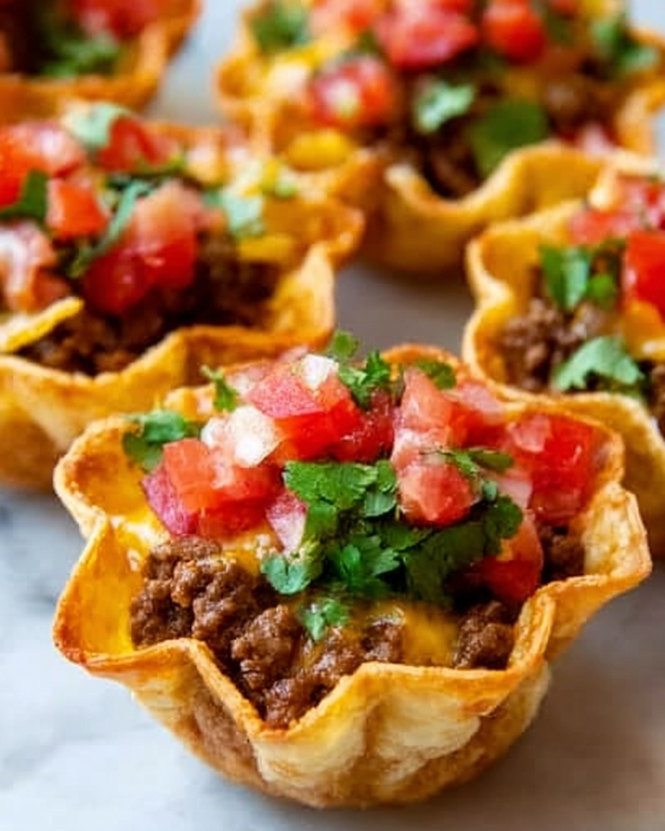 Crunchy Taco Cups Recipe - Recipe Image