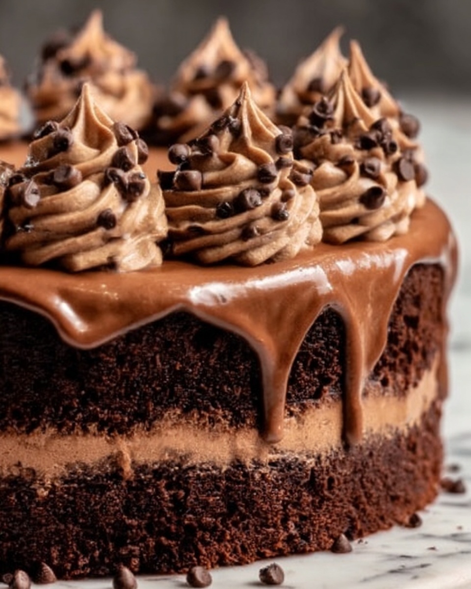 Espresso Infused Mocha Poke Cake Recipe - Recipe Image