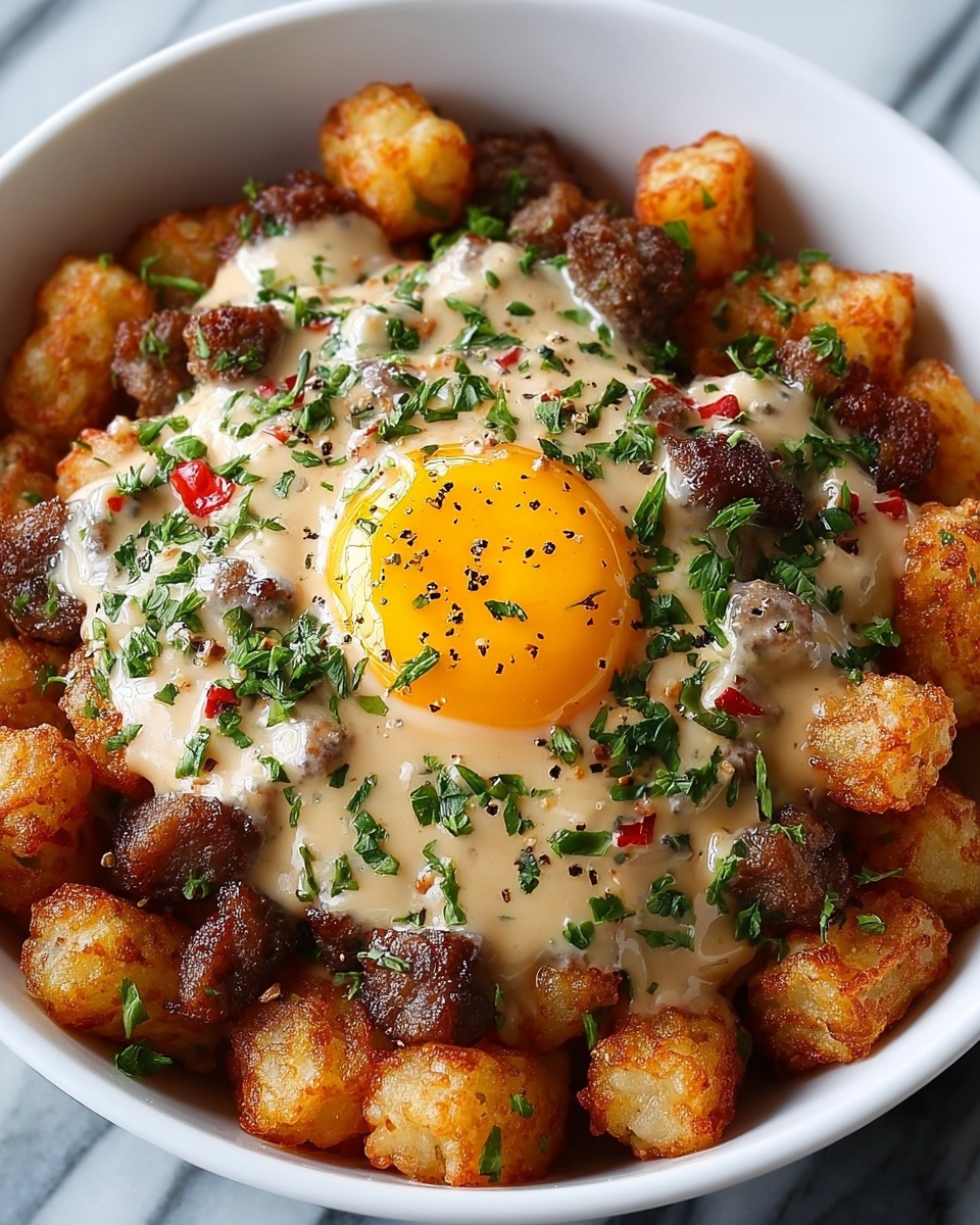 Tater Tot Breakfast Bowl: The Ultimate Comfort Food Recipe - Recipe Image
