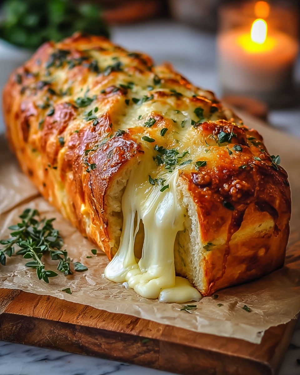 Easy Cheesy Garlic Bread Recipe - Recipe Image