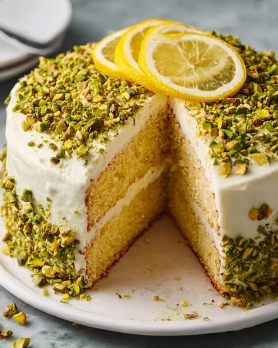 Lemon Pistachio Cake Recipe - Recipe Image
