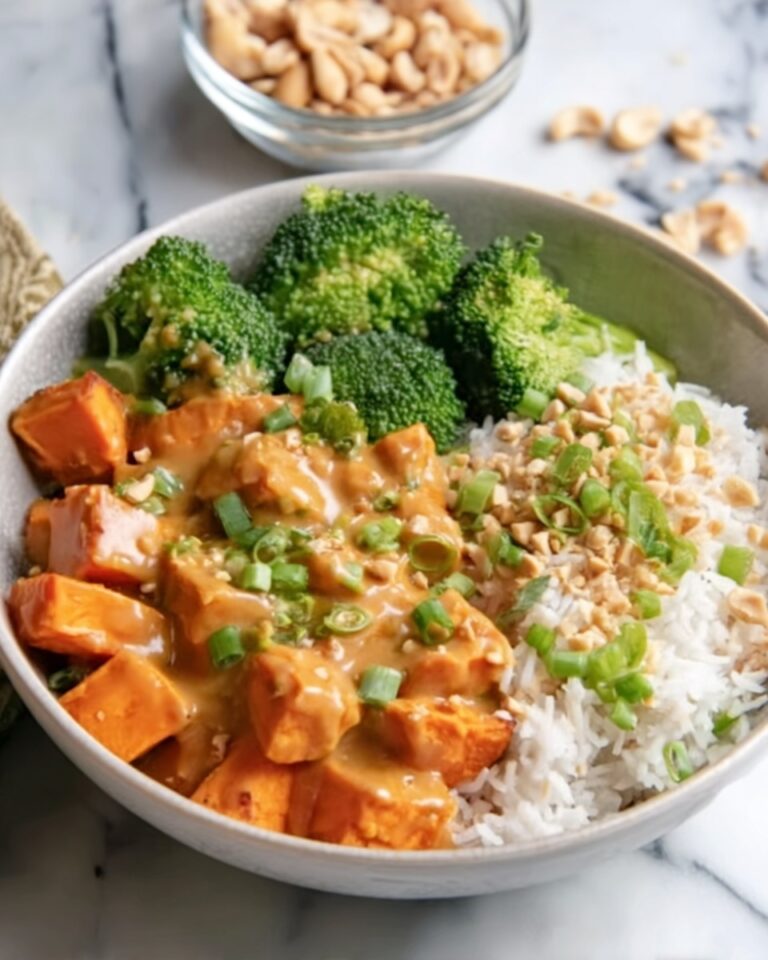 Creamy Thai Peanut Sweet Potato Bowls Recipe