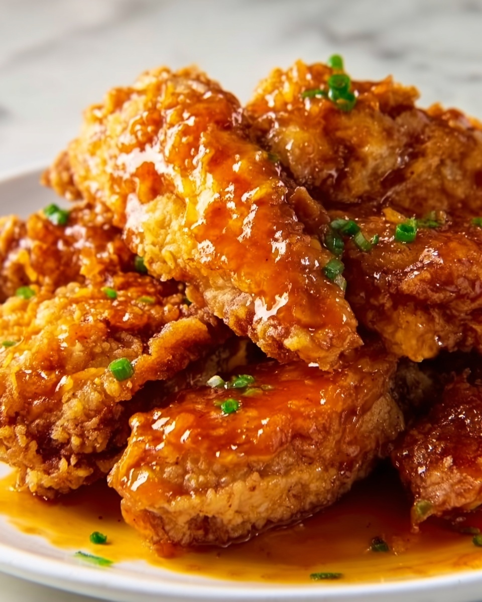 Double Crunch Honey Garlic Chicken Recipe - Recipe Image