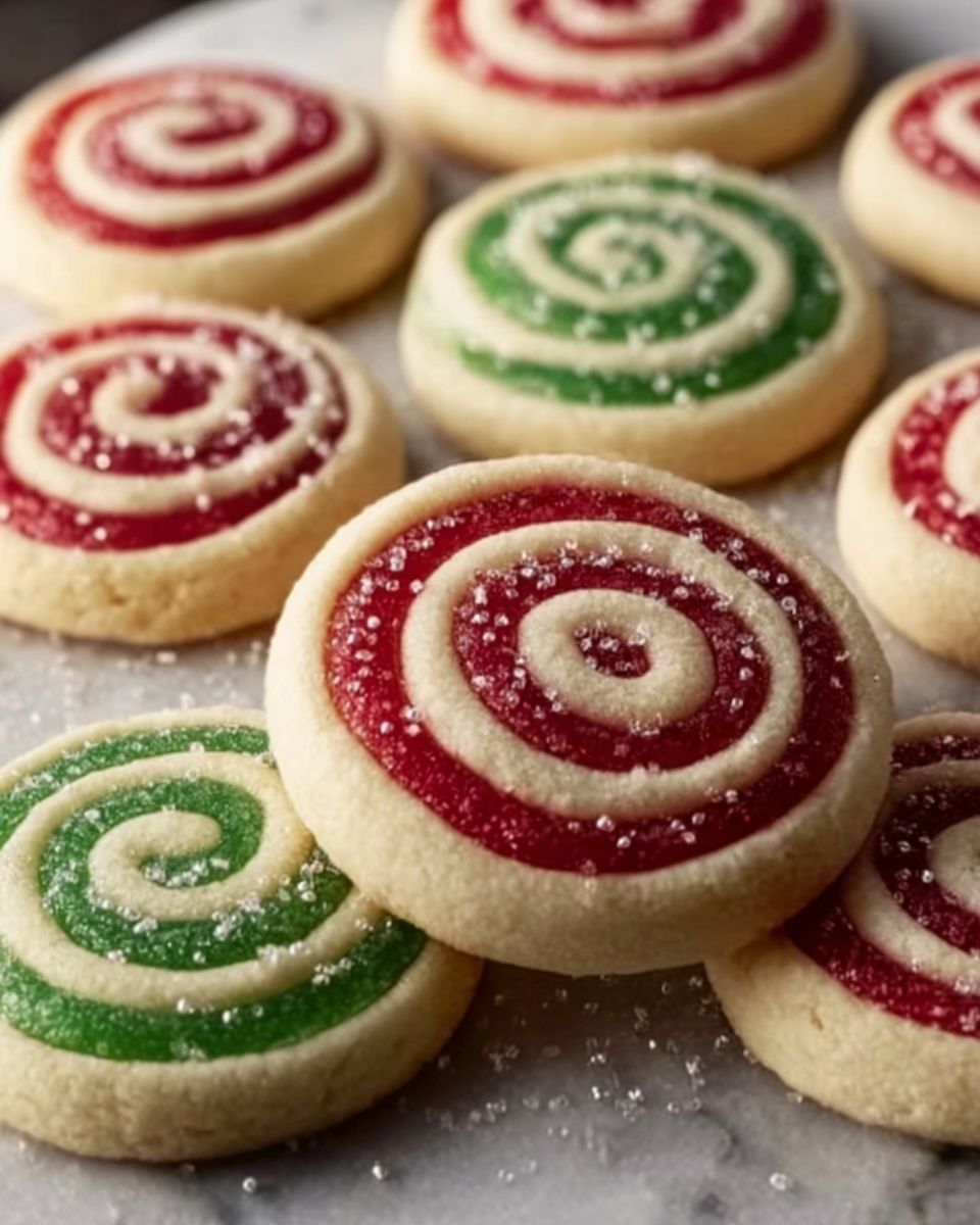 Christmas Swirl Butter Cookies Recipe - Recipe Image