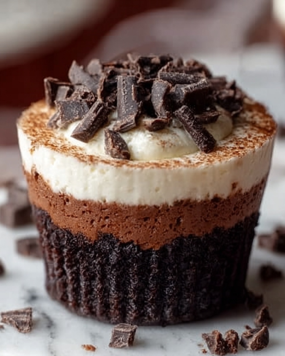 Brownie Bottom Mini Cheesecakes Recipe - Recipe Image