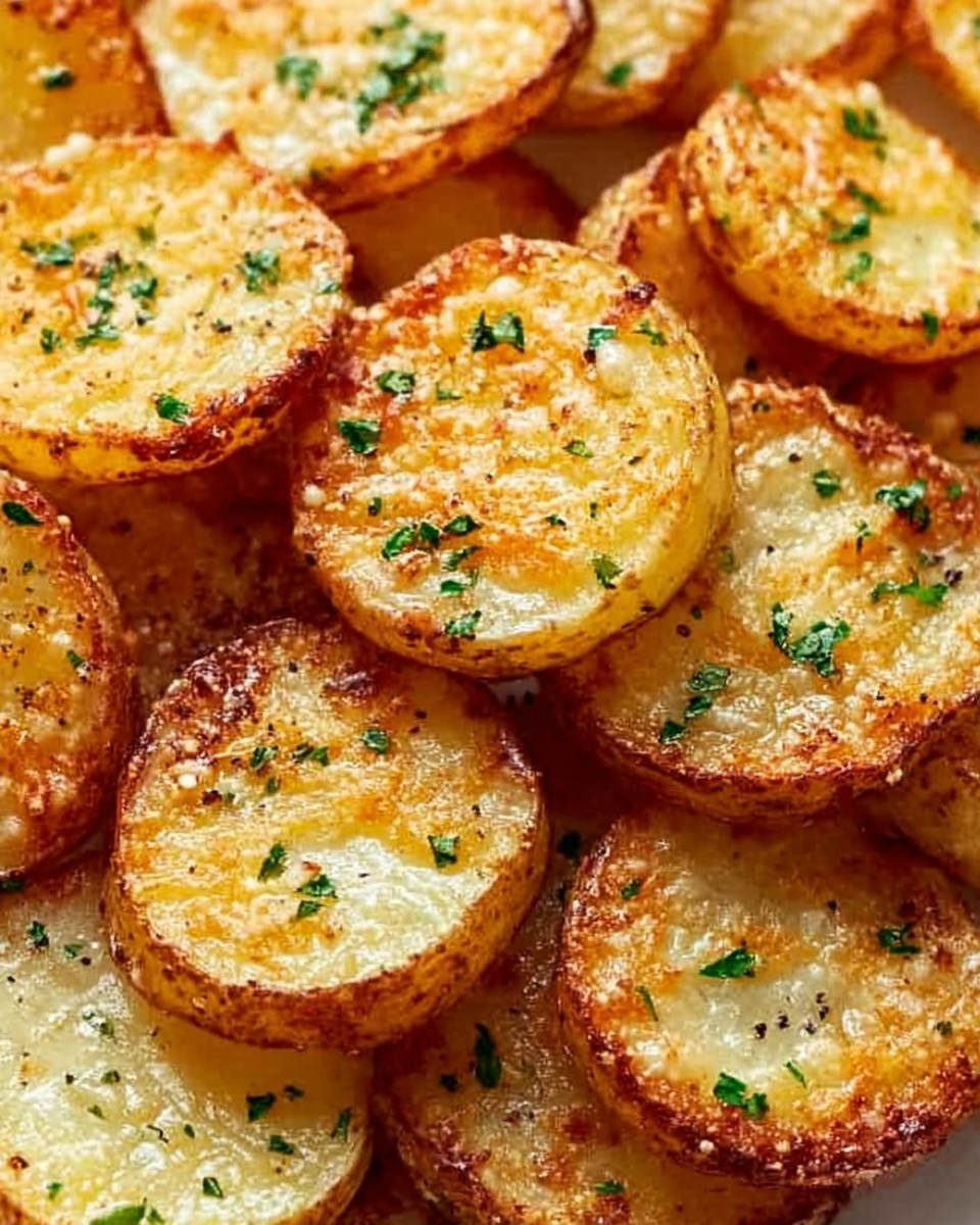 Mini Baked Parmesan Potato Rounds Recipe - Recipe Image