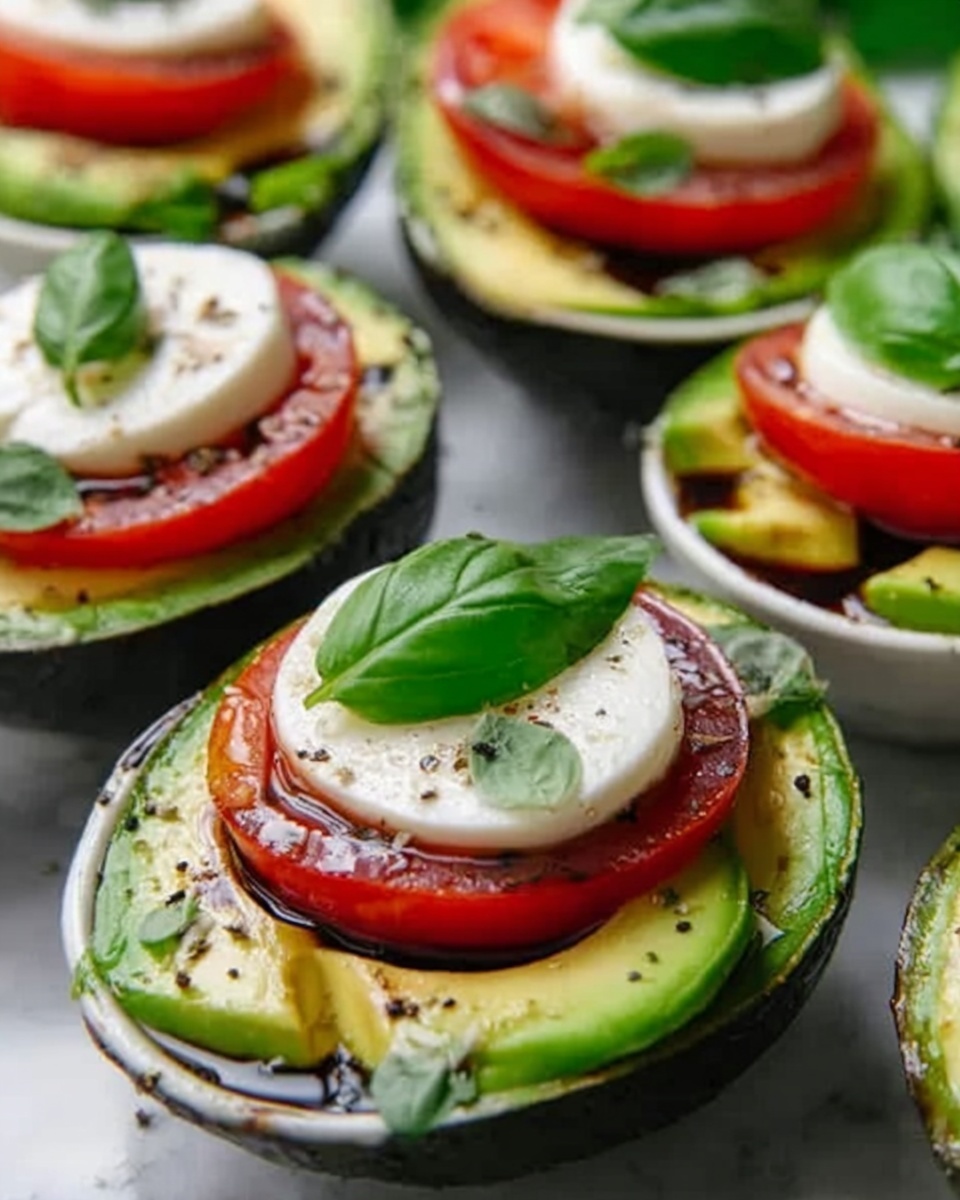 Caprese Stuffed Avocados Recipe - Recipe Image