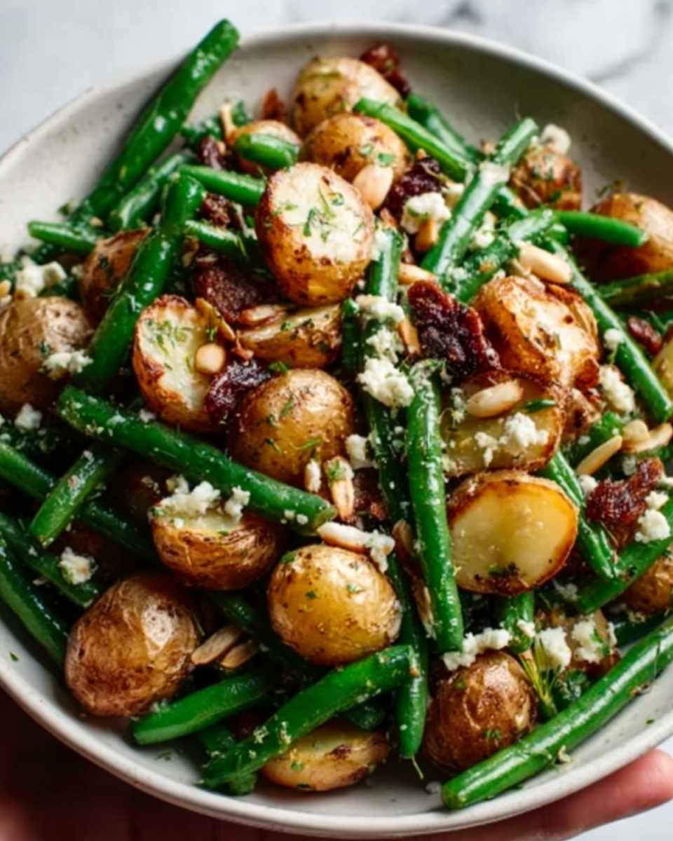 Warm Green Bean Salad with Crispy Potatoes Recipe - Recipe Image