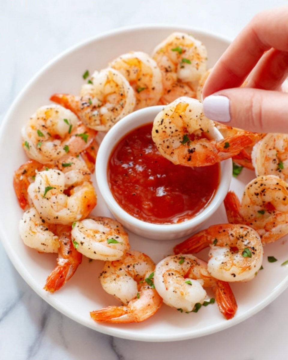 Roasted Shrimp Cocktail with Spicy Homemade Sauce Recipe - Recipe Image
