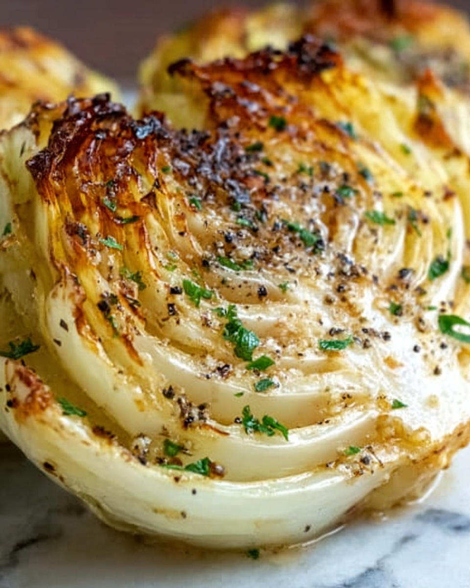Garlic-Parmesan Melting Cabbage Recipe - Recipe Image