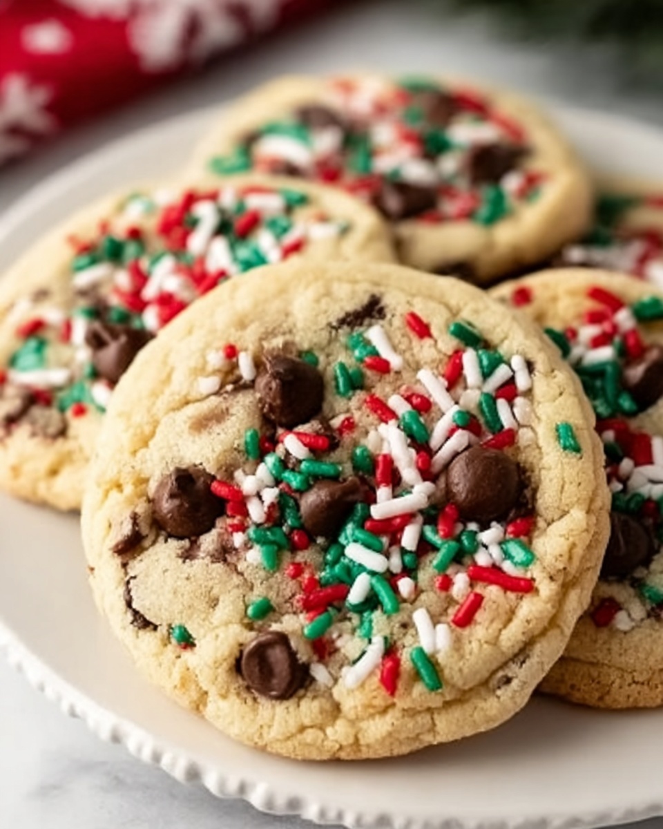 Christmas Chocolate Chip Cookies Recipe - Recipe Image