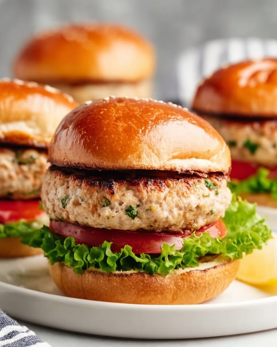 Turkey Burgers with Parmesan and Herbs Recipe - Recipe Image