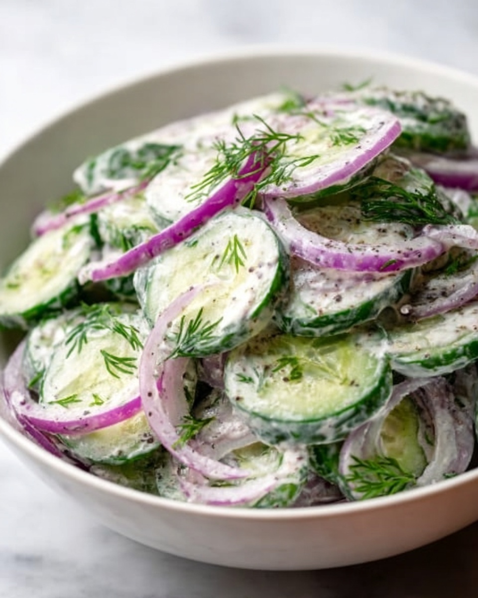 Creamy Cucumber Salad Recipe - Recipe Image