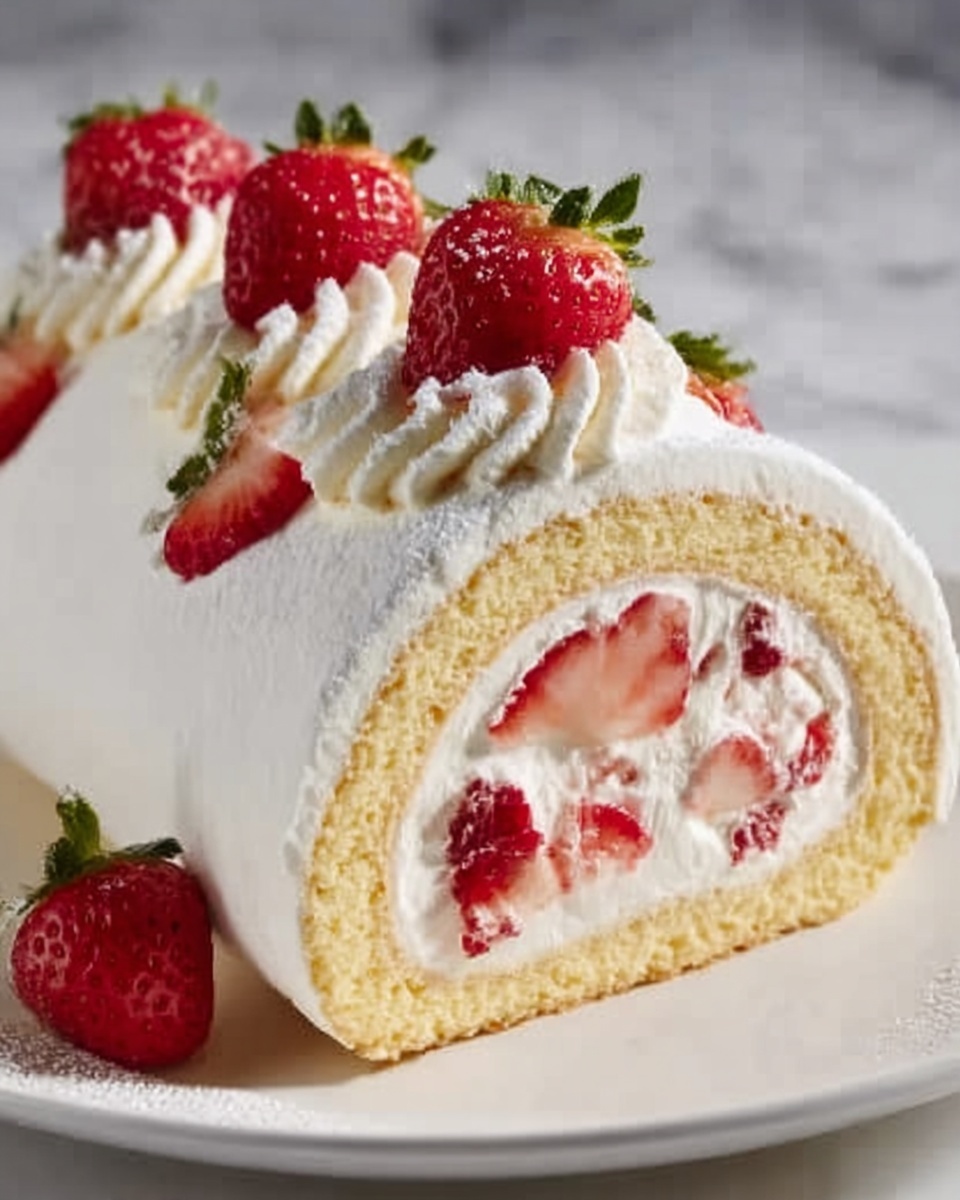 Cherry Cheesecake Cake Roll Recipe - Recipe Image