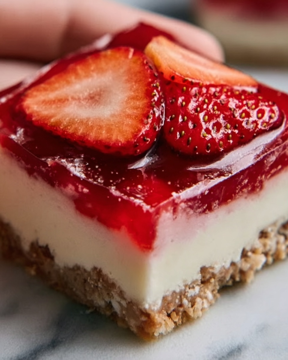 Philadelphia Strawberry Cheesecake Bars Recipe - Recipe Image