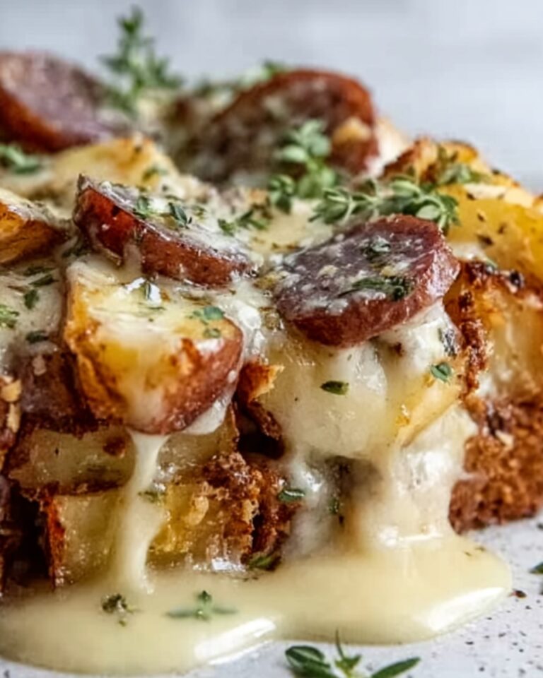 Cheesy Ranch Potatoes and Smoked Sausage Recipe