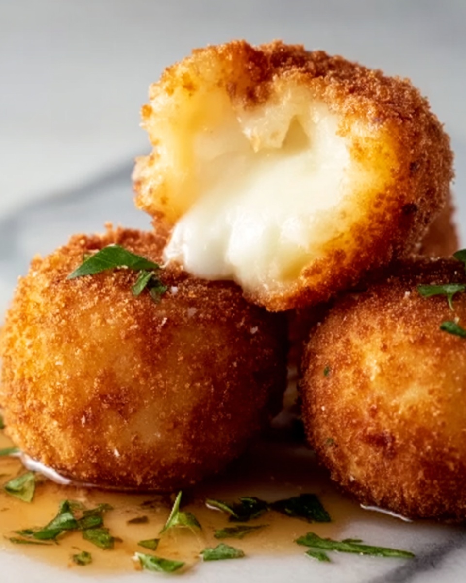 Fried Goat Cheese Bites with Honey Balsamic Dipping Sauce Recipe - Recipe Image