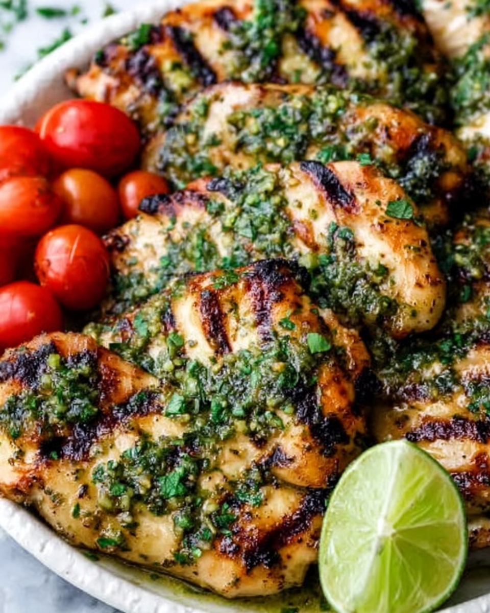 Grilled Salsa Verde Pepper Jack Chicken Recipe - Recipe Image