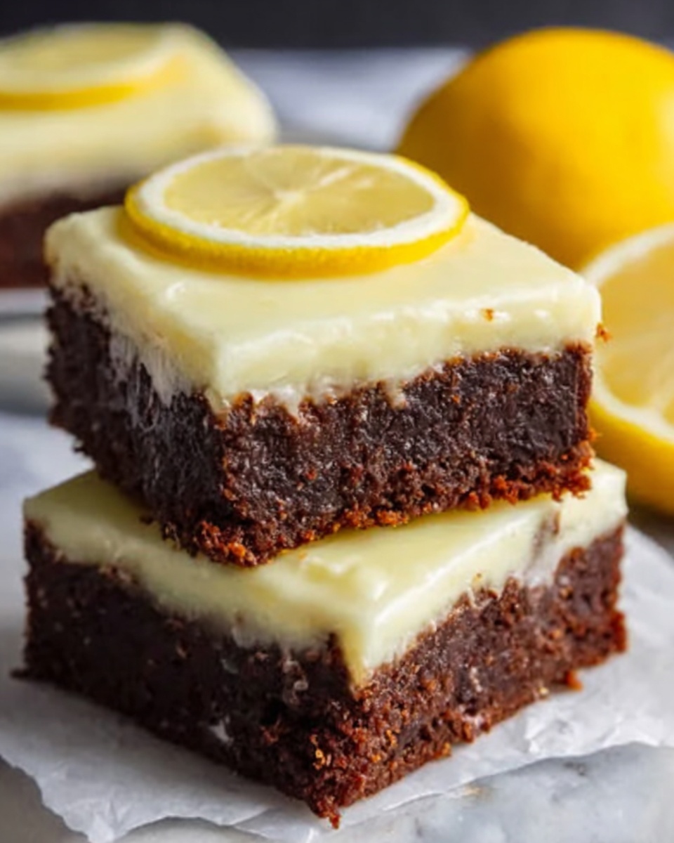 Zesty Lemon Brownies Recipe - Recipe Image