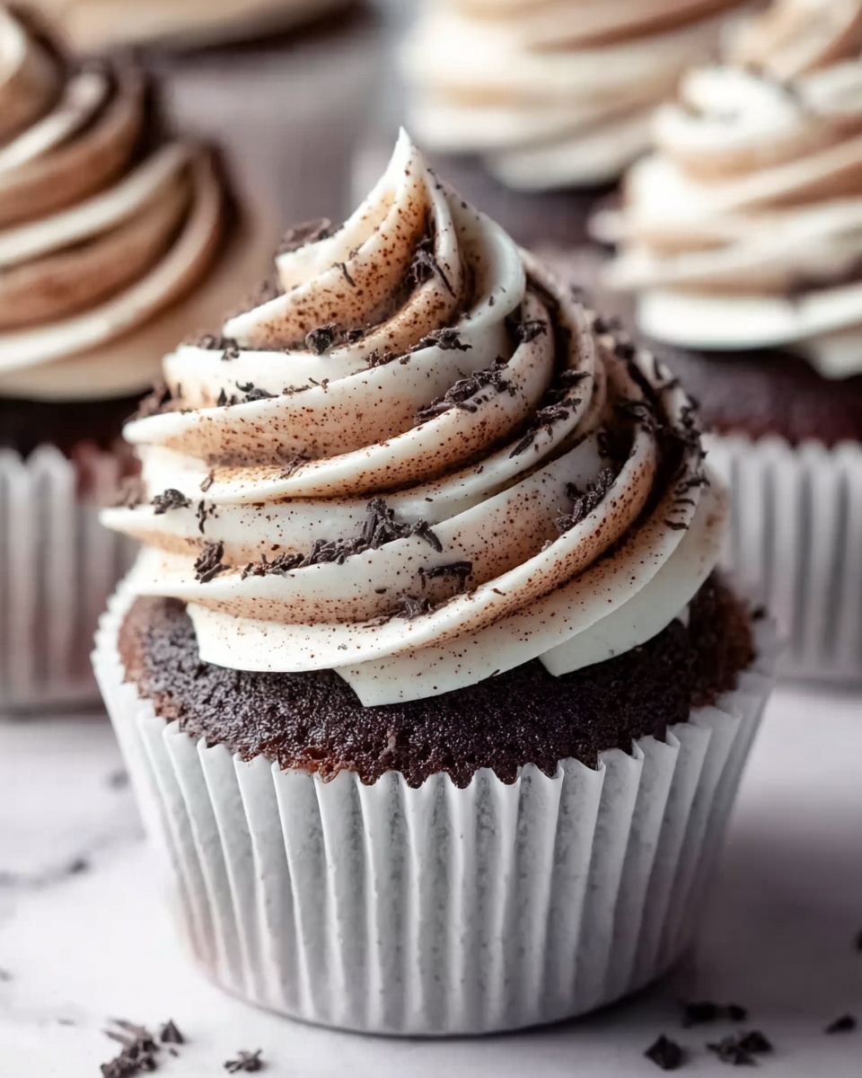 Marble Black and White Cupcakes Recipe - Recipe Image