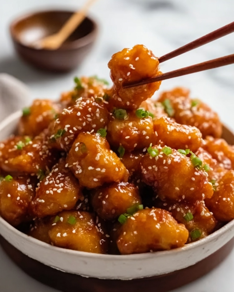 Crispy Chinese Honey Garlic Chicken Recipe - Recipe Image