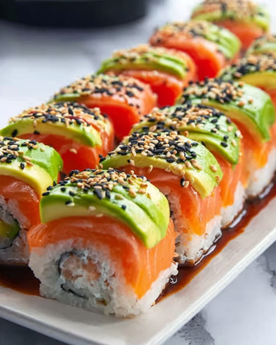 Avocado Sushi Cake Recipe - Recipe Image