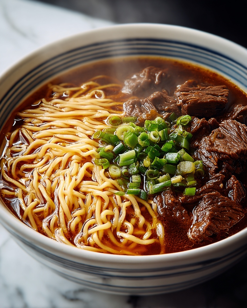 Niu Rou Mian: Taiwanese Beef Noodle Soup Recipe - Recipe Image