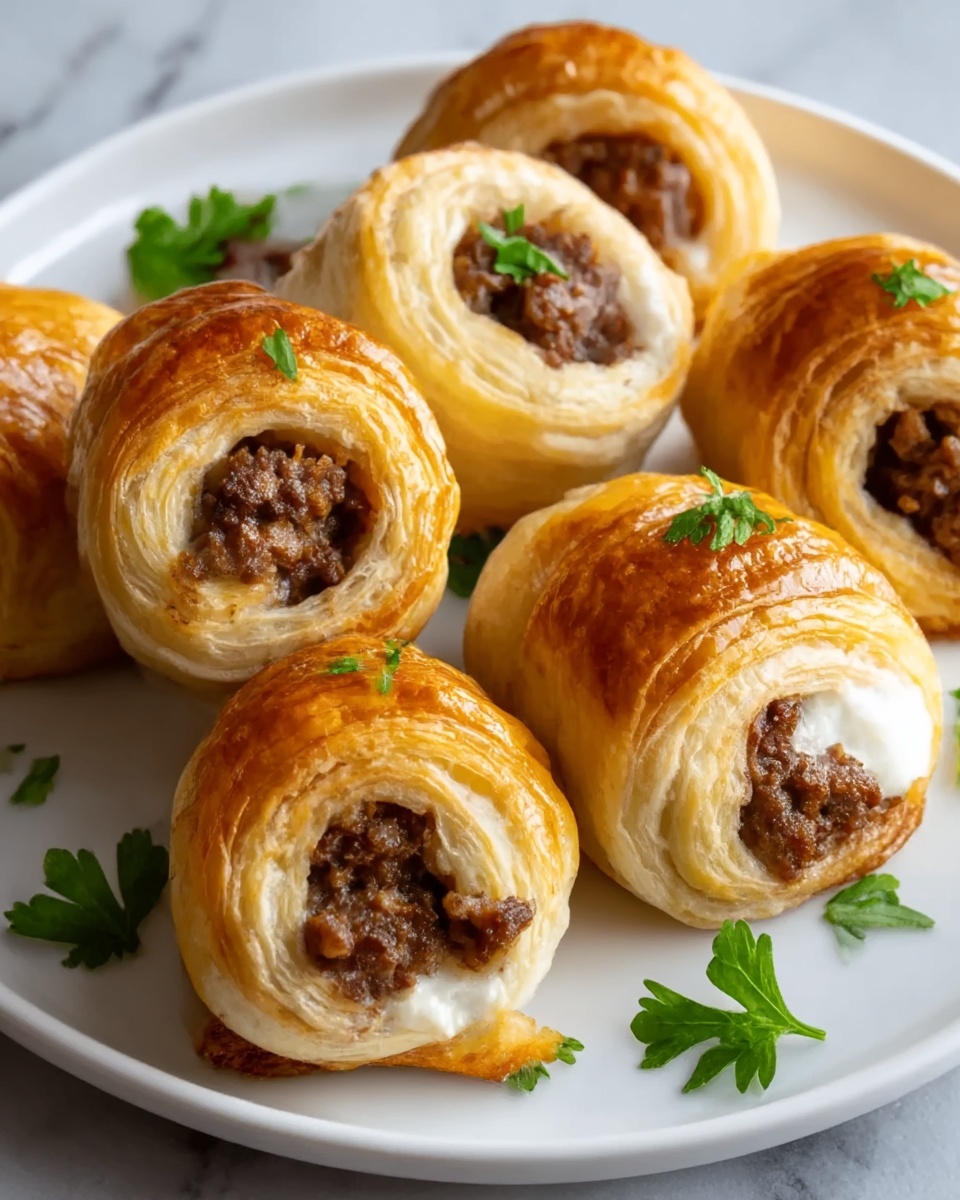 Rotel Sausage & Cream Cheese Crescents Recipe - Recipe Image