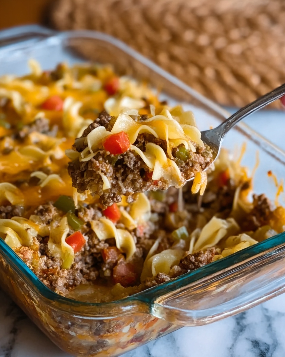 Southern Five Layer Beef Casserole Recipe - Recipe Image