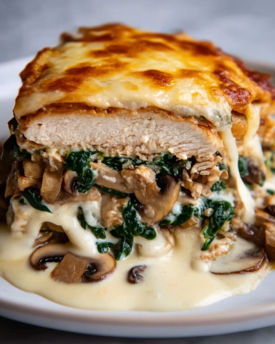 Mushroom Stuffed Chicken Breast Recipe - Recipe Image