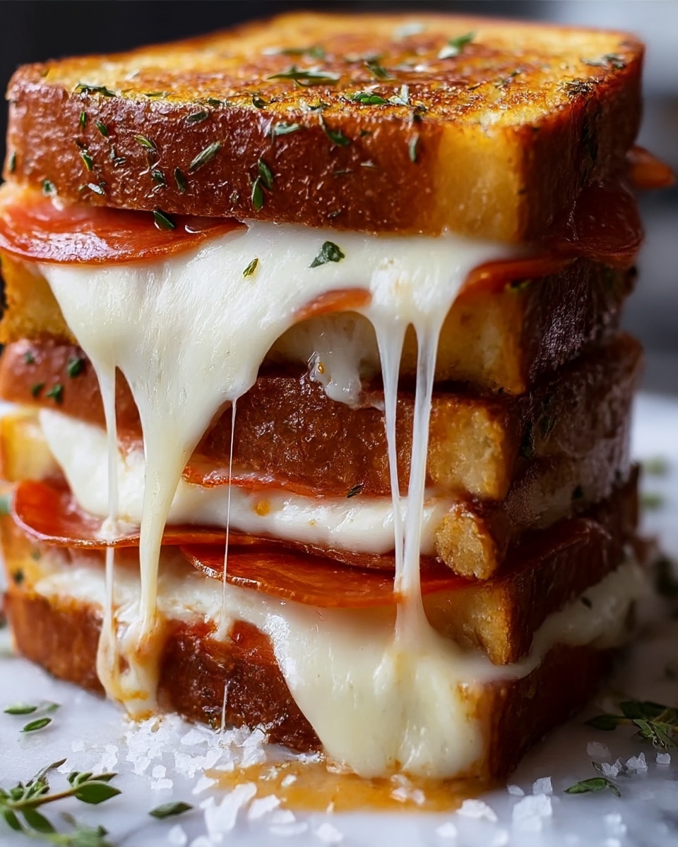 Pizza Grilled Cheese Sandwich Recipe - Recipe Image