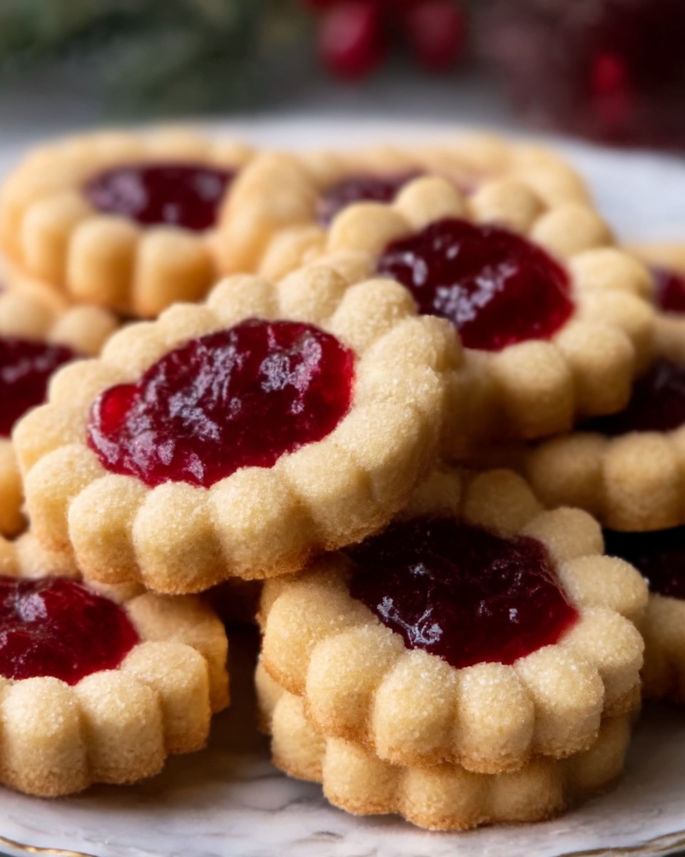 Luscious Raspberry Shortbread Cookies Recipe - Recipe Image