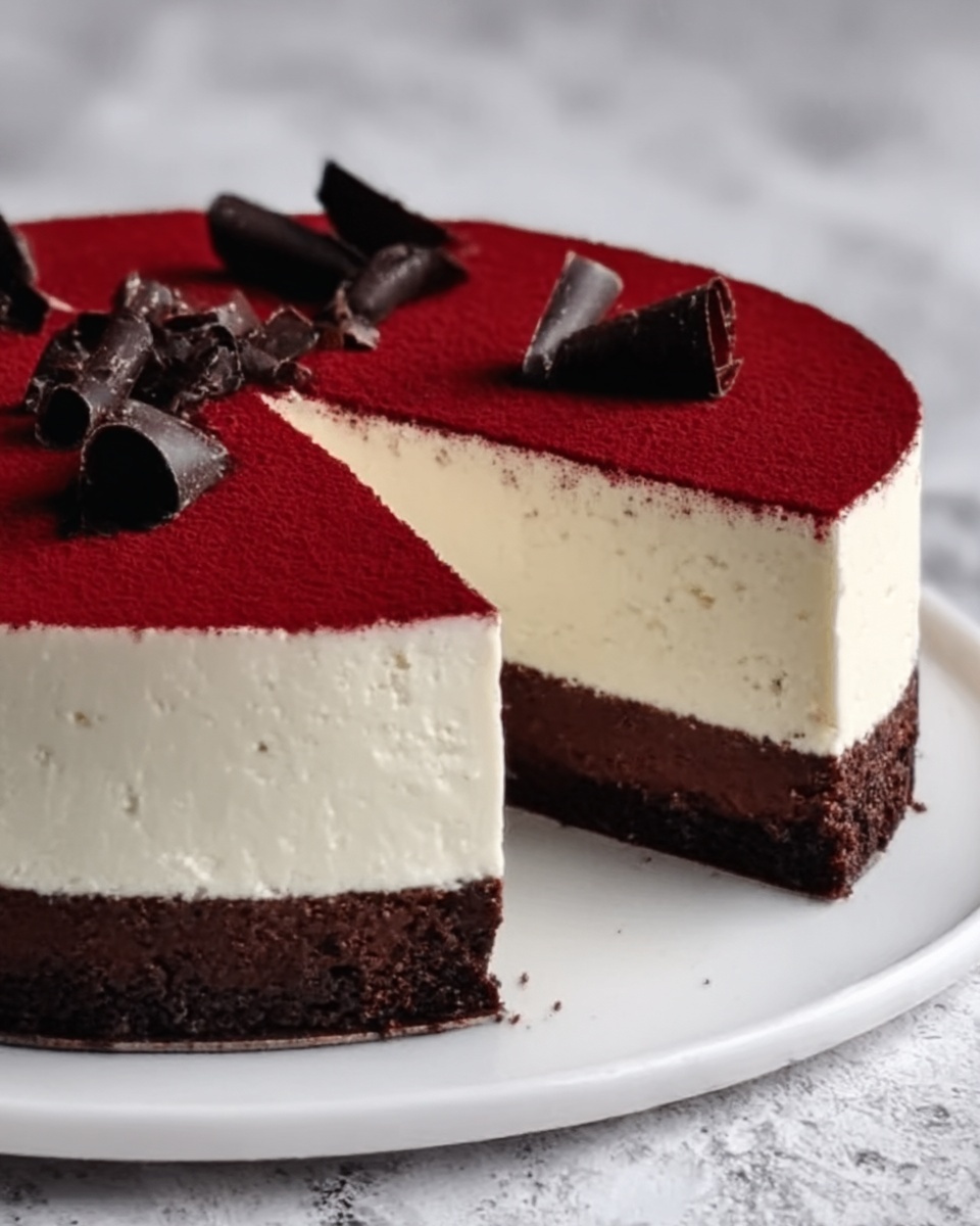 Valentine’s Day Red Velvet Cheesecake Recipe - Recipe Image