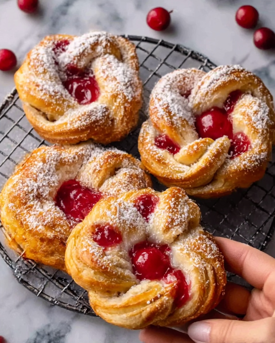 Easy Cherry Cheese Danish Recipe - Recipe Image