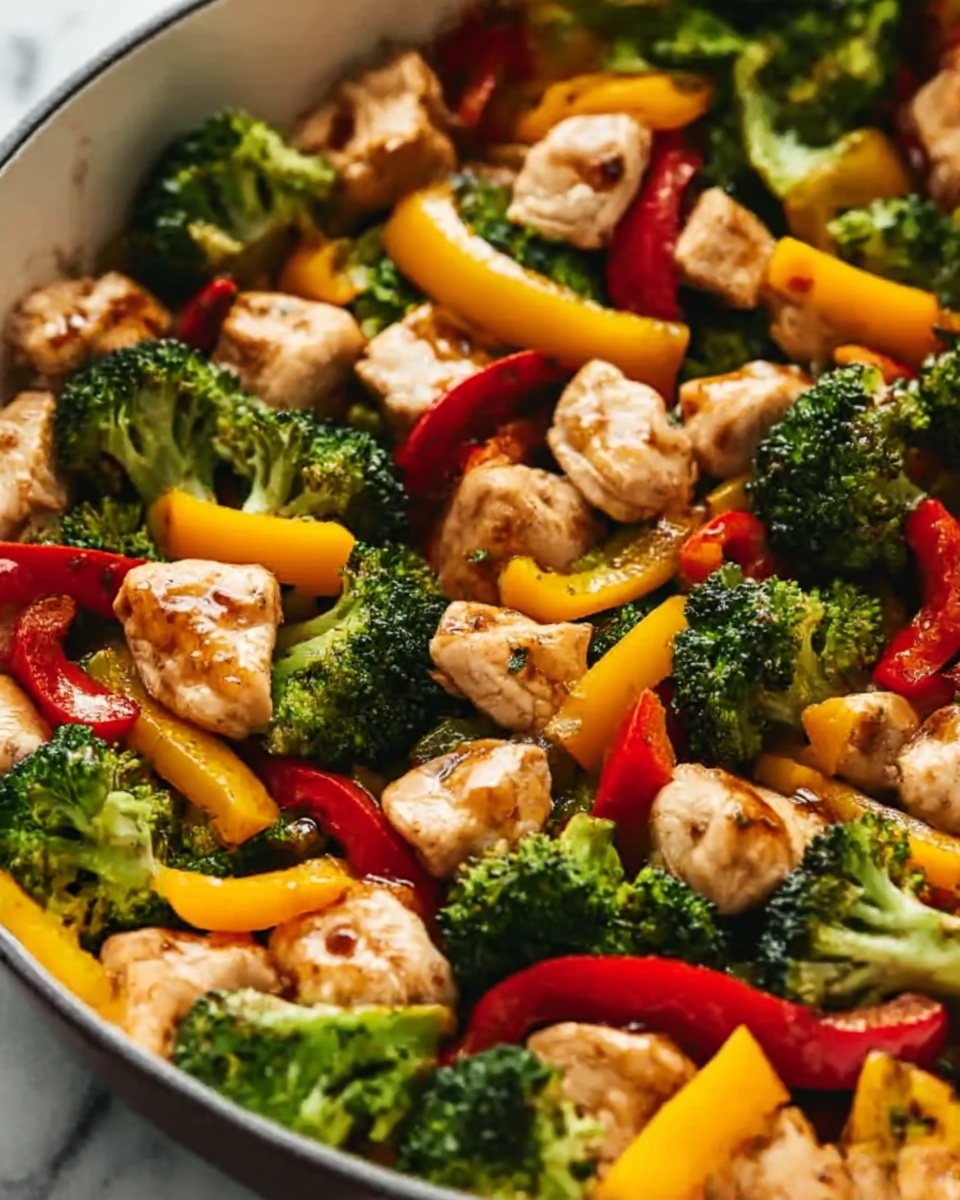 Healthy Chicken and Vegetables Skillet Recipe - Recipe Image
