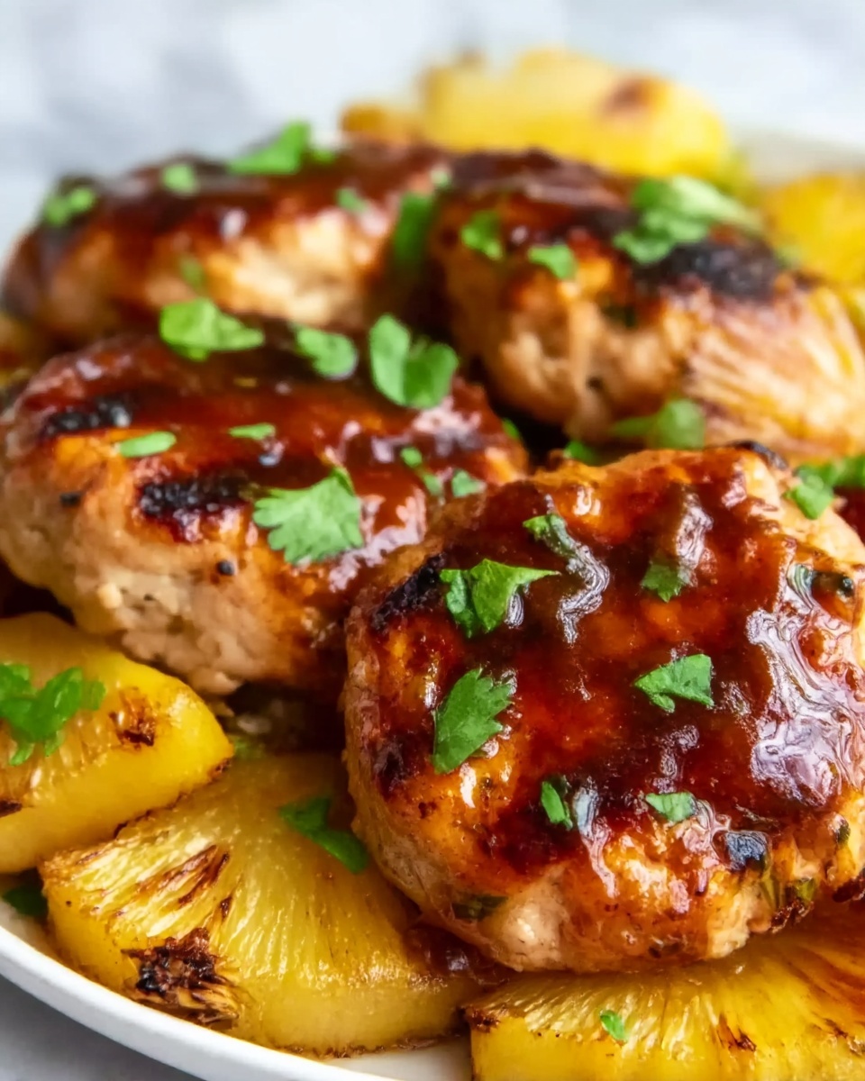 Hawaiian BBQ Chicken and Pineapple Foil Packets Recipe - Recipe Image