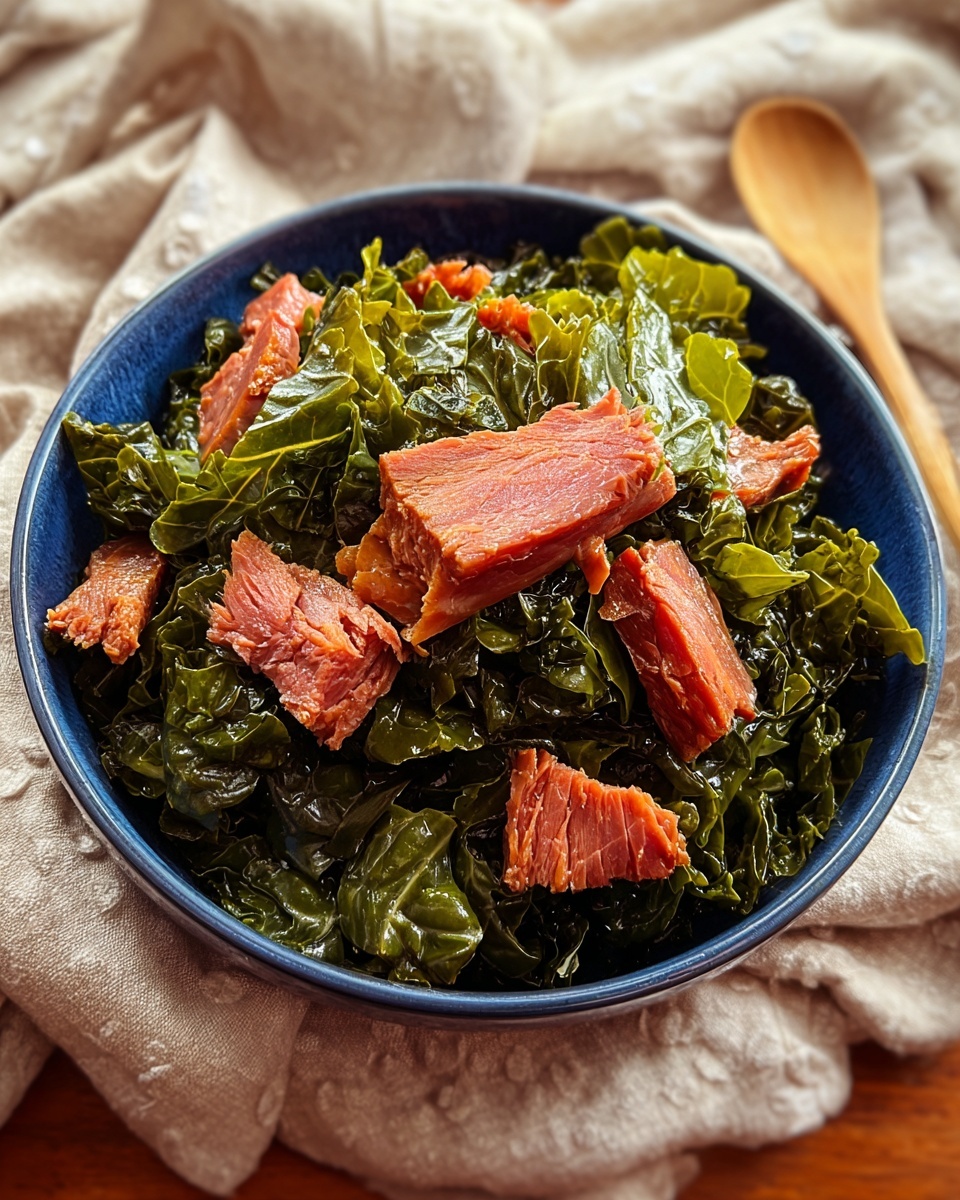 Collard Greens with Ham Hocks Recipe - Recipe Image