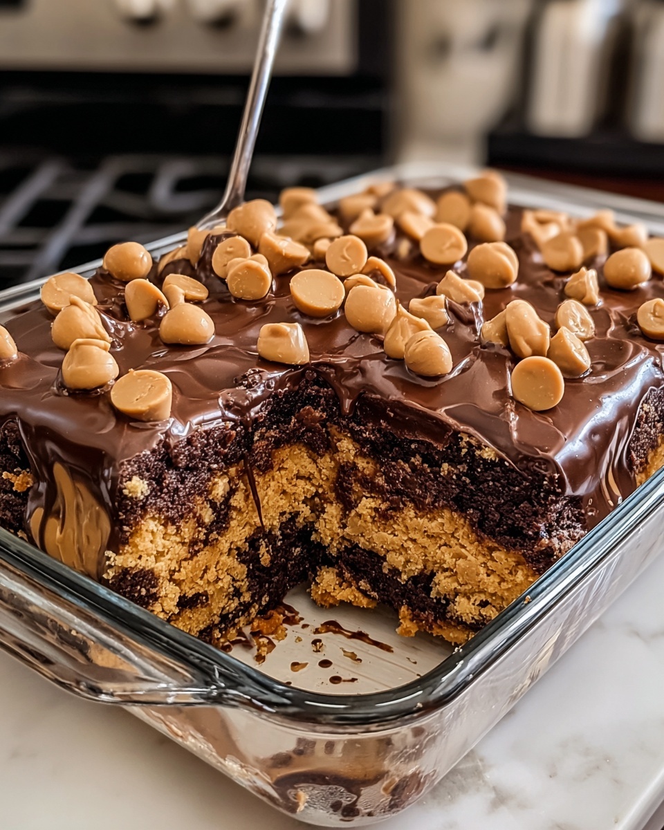 Peanut Butter Cup Dump Cake Recipe - Recipe Image